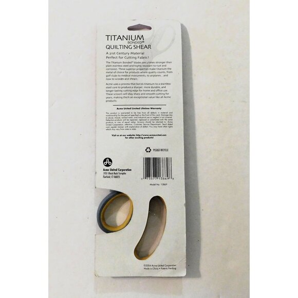 Titanium Bonded Sewing Quilting Shears 10 Inches Durable Sharp Titanium Blades - Picture 2 of 4